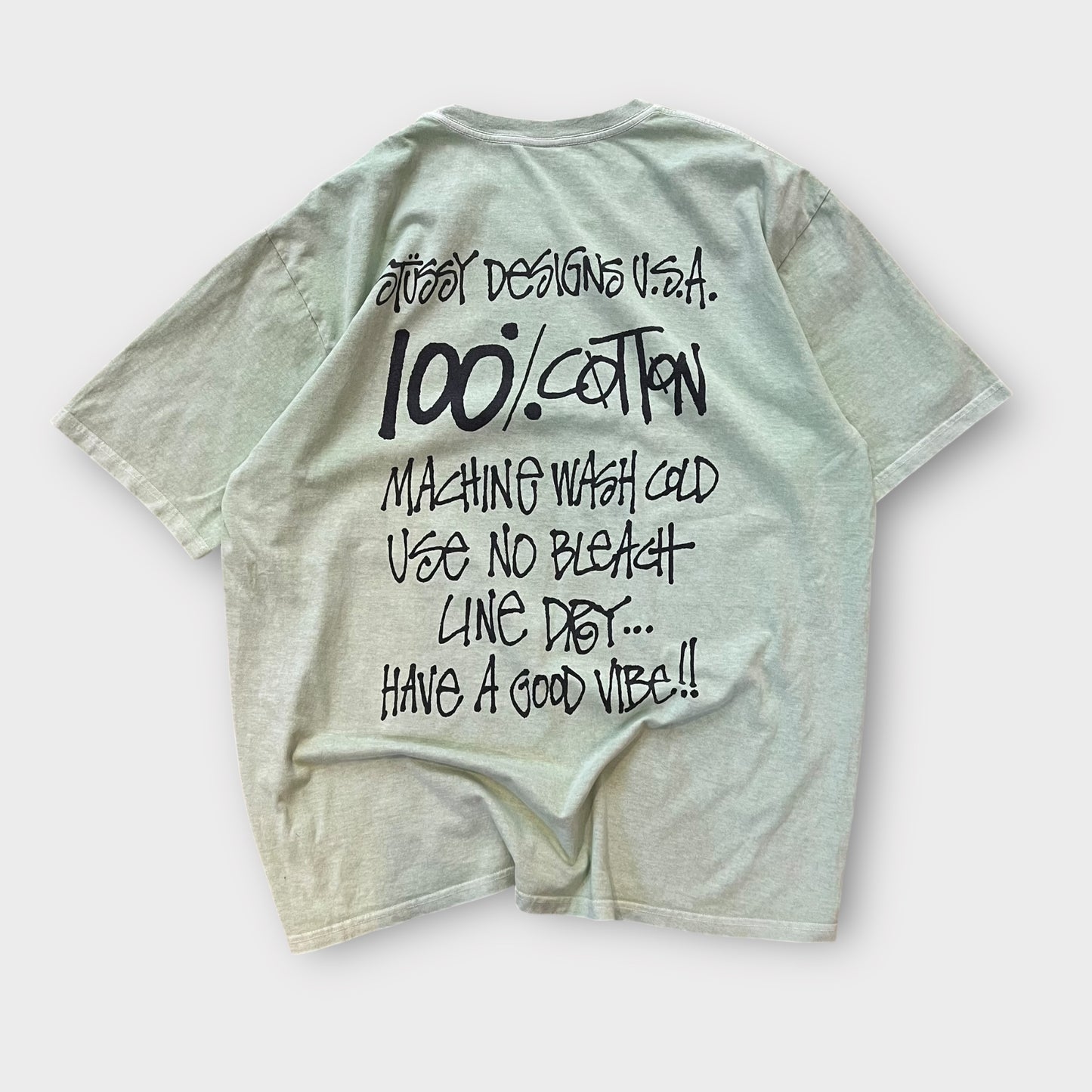 T-Shirt Stussy Vert Designs - XL