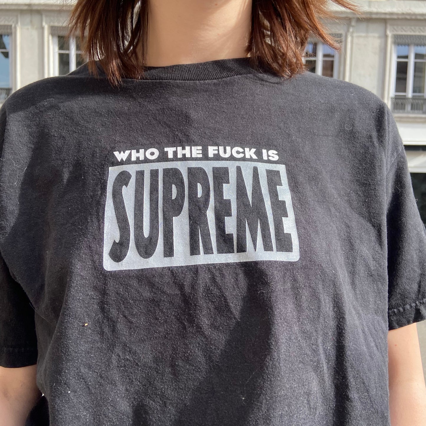 T-shirt Supreme "Who the fuck is" - M