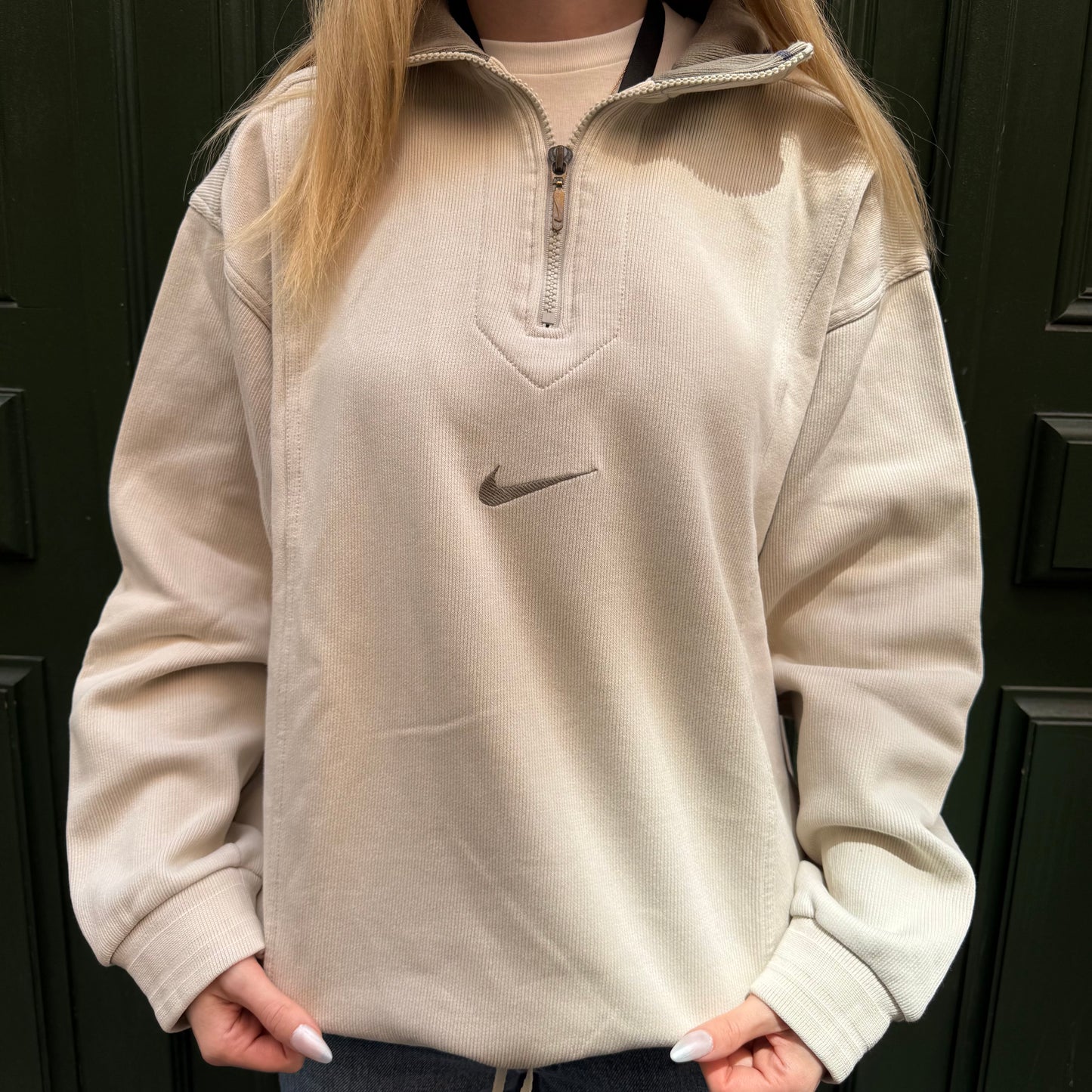 Sweat 1/4 Nike Beige Vintage 90' - M