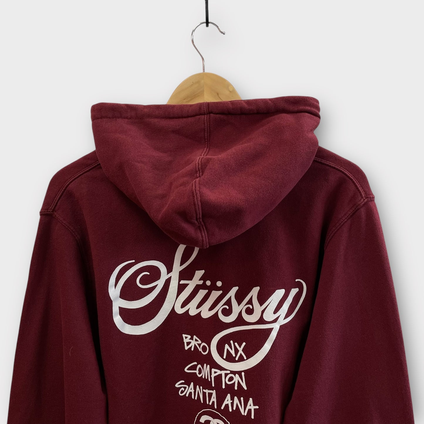 Hoodie Stussy Destination Bordeaux - L