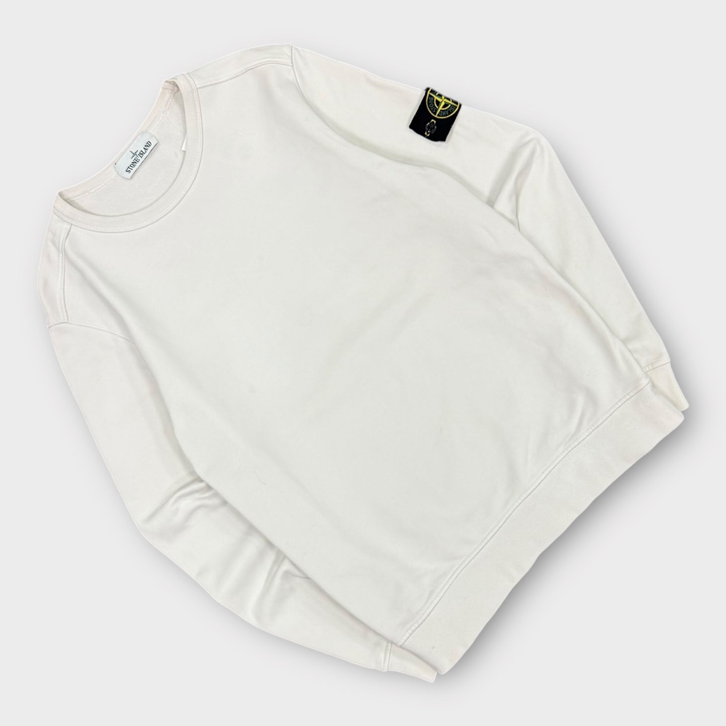 Sweat Stone Island blanc - M