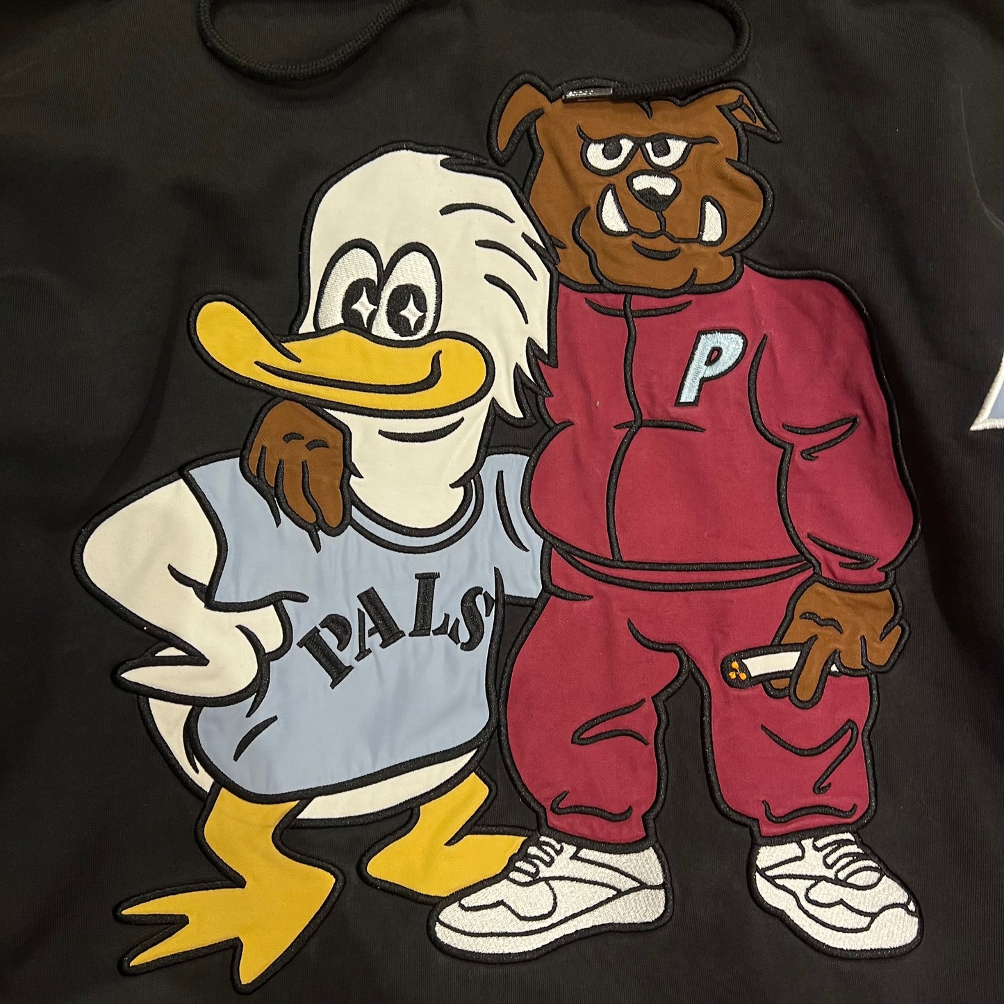 Hoodie Palace "Dog & Duck Drop Shoulder hood" Noir - L