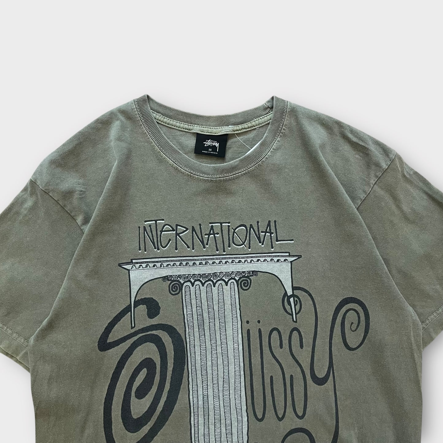 T-Shirt Stussy " International" Vert - M