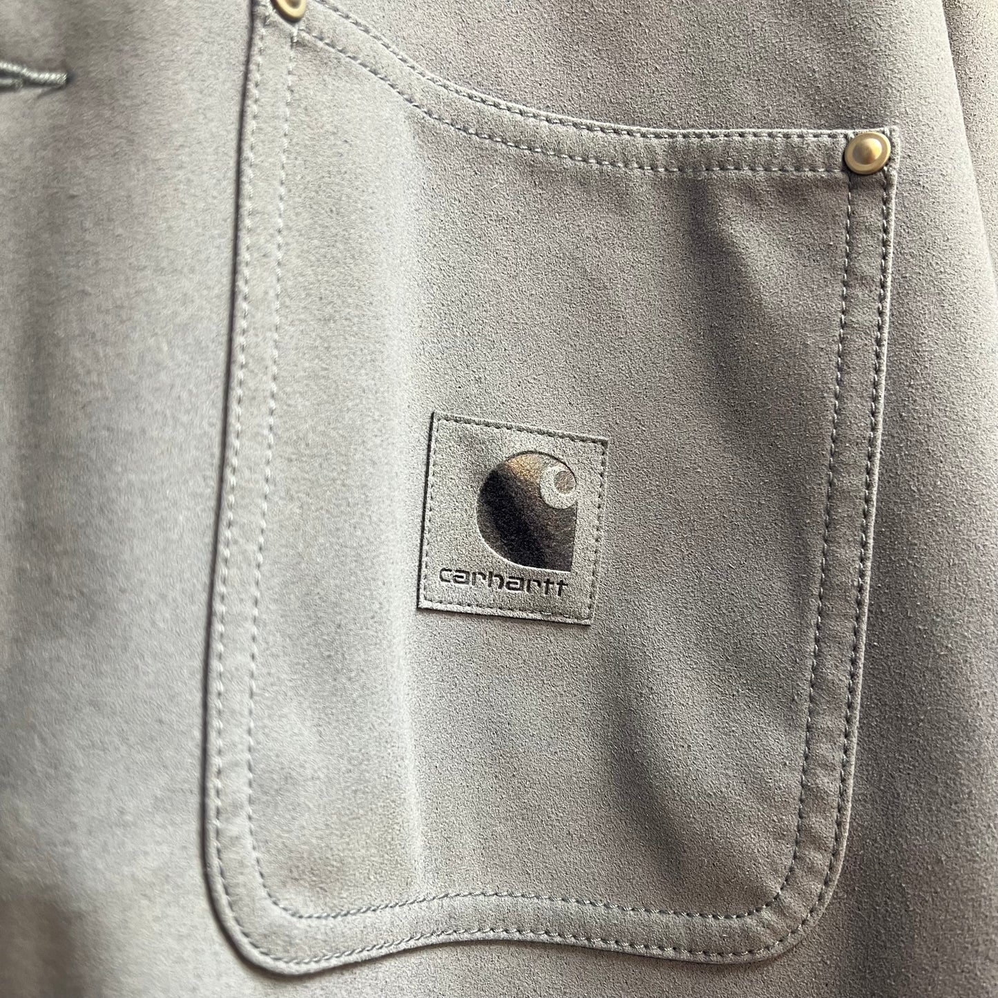 Carhartt Michigan Jacket Suede Bleu - XXL