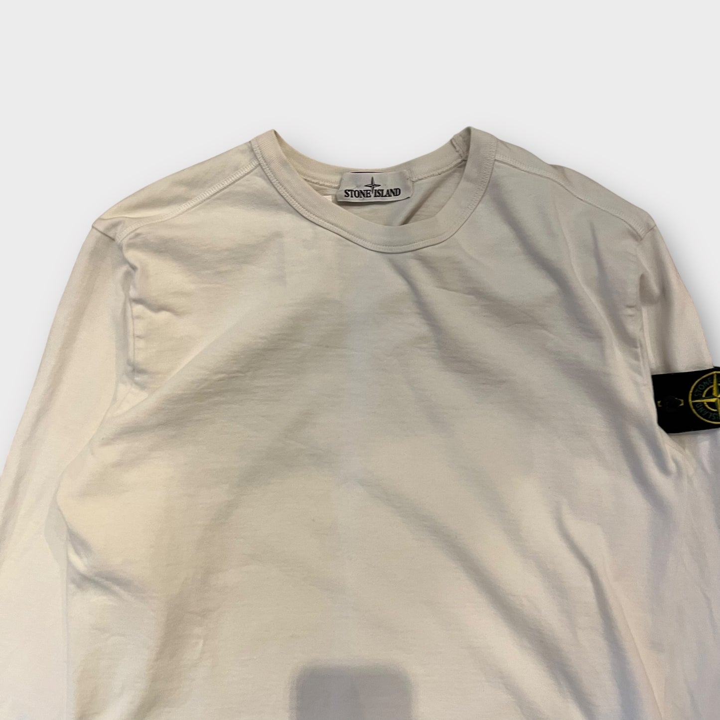 Sweat Stone Island blanc - S
