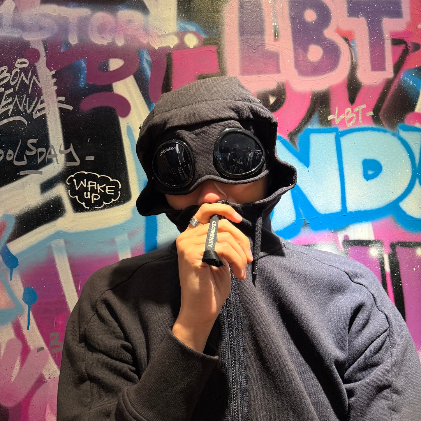 goggle jakcet cp company noir - s