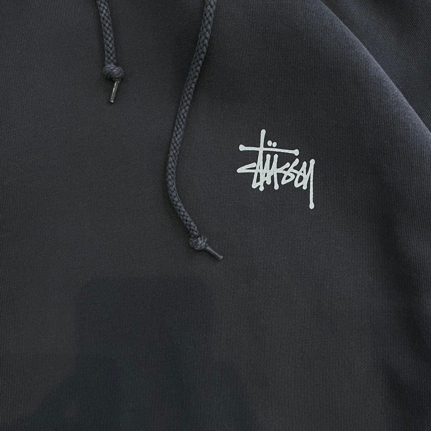 Basic hoodie Stussy gris - M