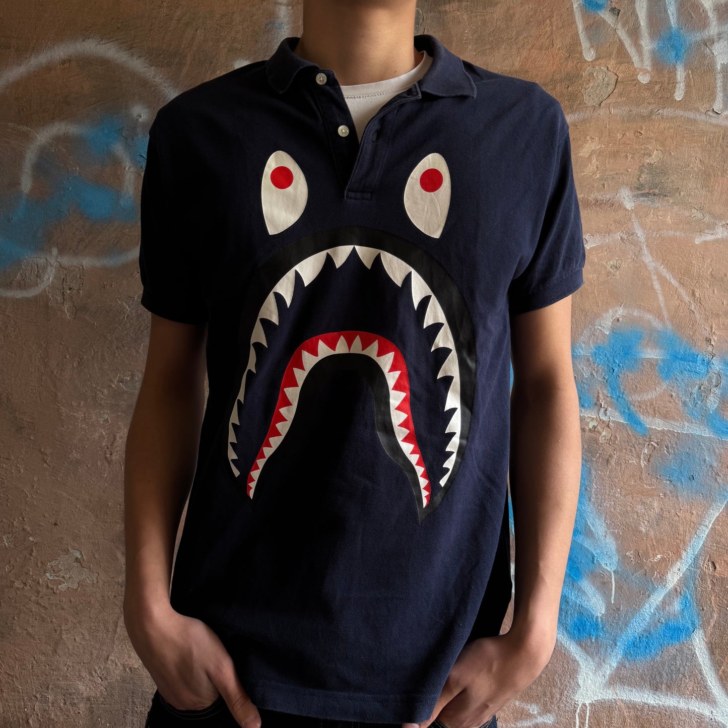 Polo Bape navy - L