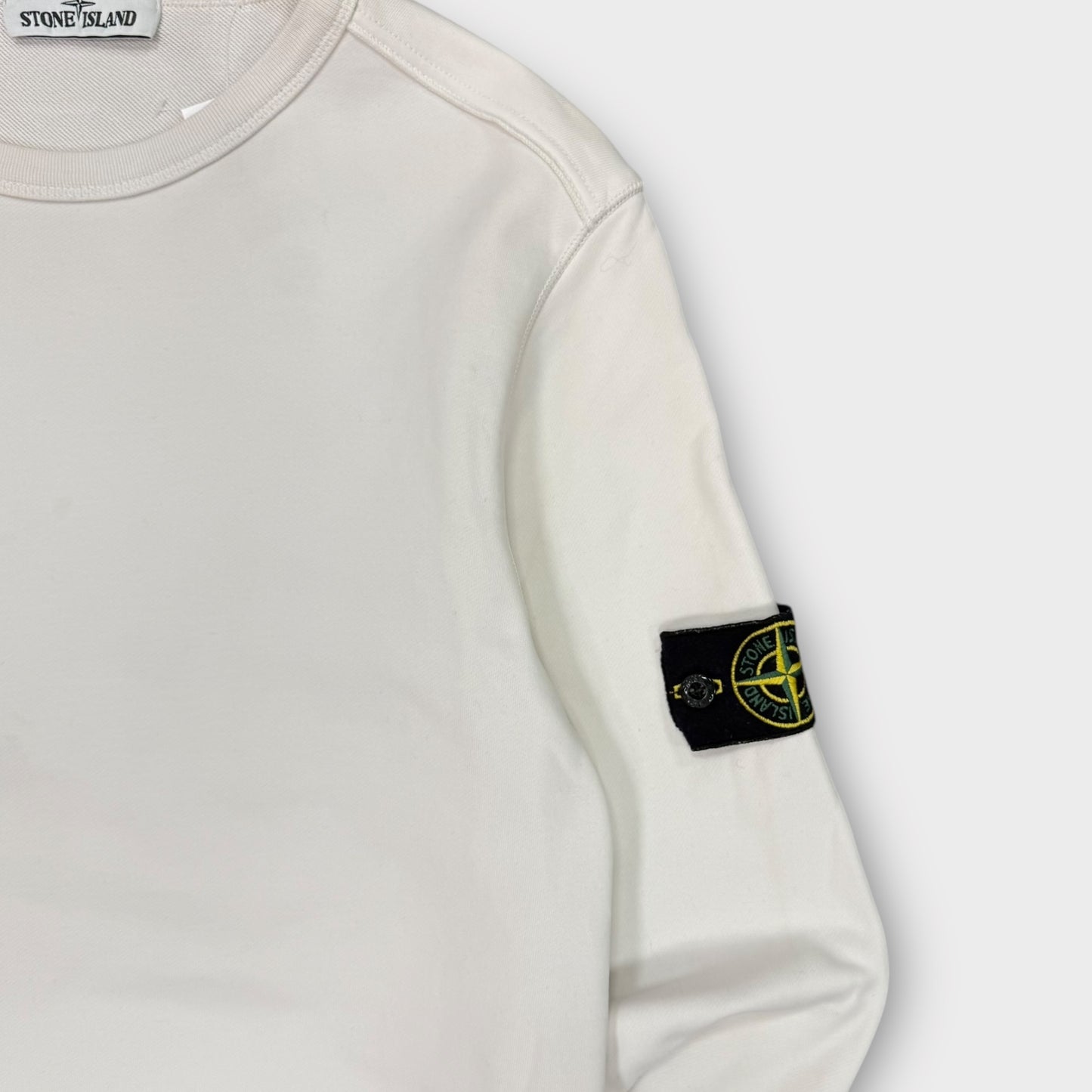 Sweat Stone Island blanc - M