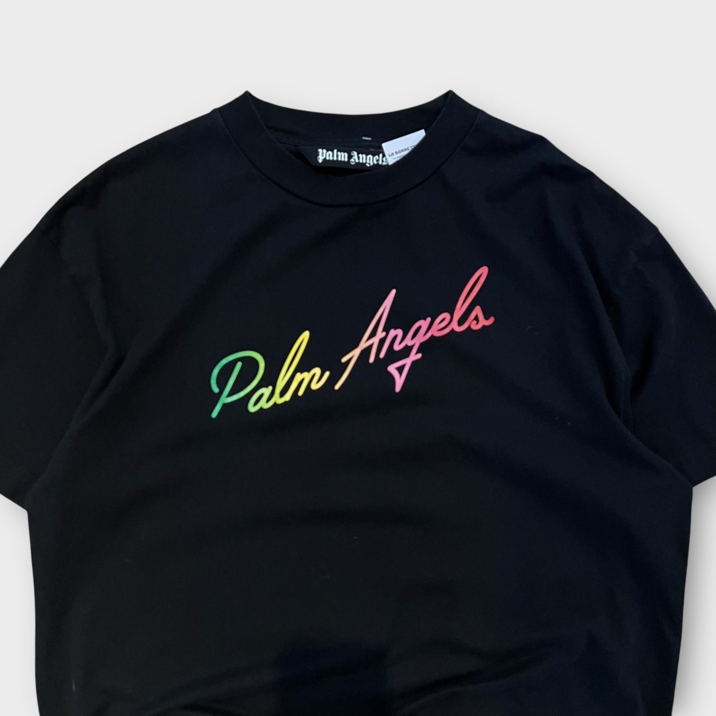 T-Shirt Palm Angels Noir Rainbow - XL