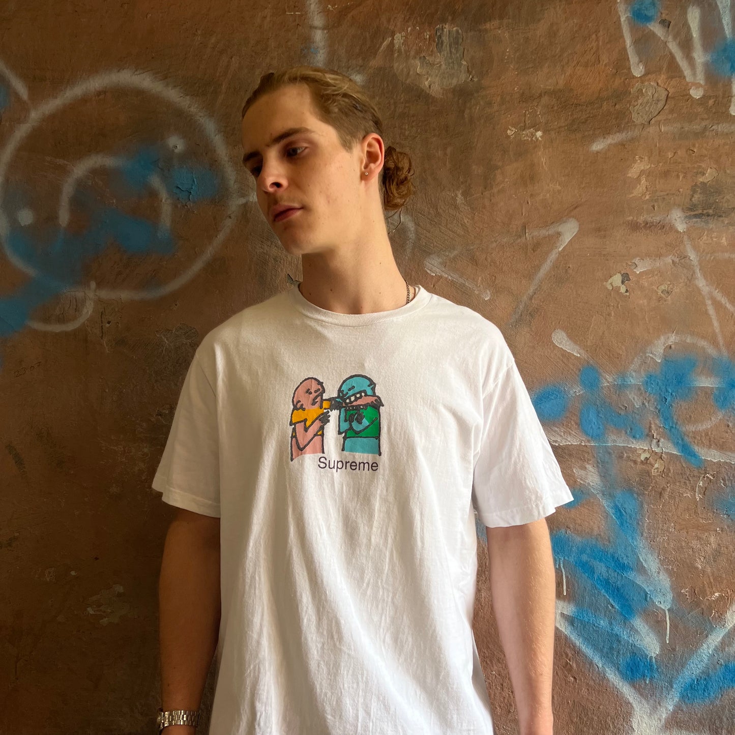 T-shirt Supreme Bit blanc 2019 - M