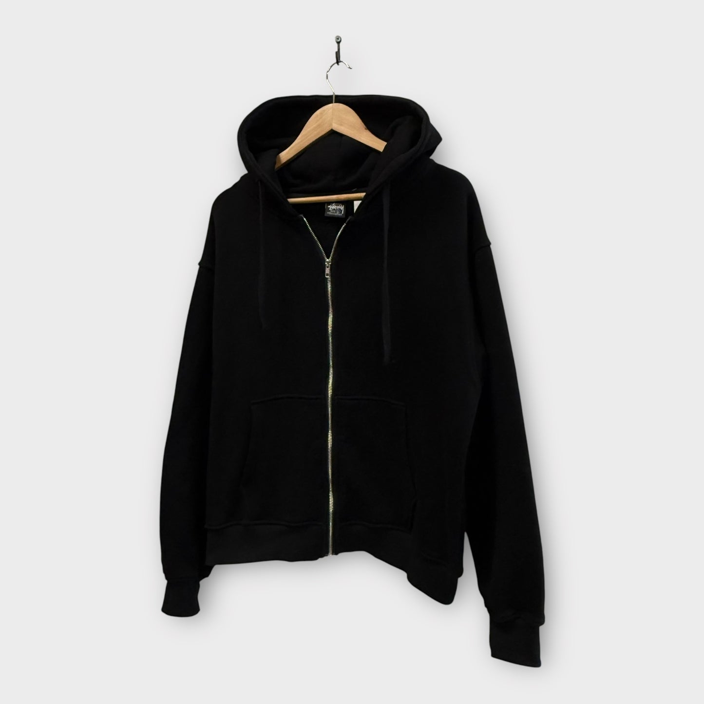 Gilet noir Stussy big back logo