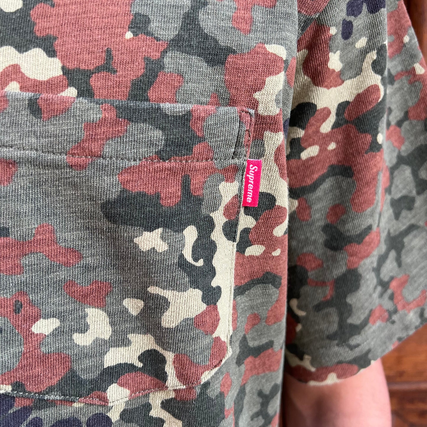 T-shirt Supreme Olive Camouflage Allemand - S
