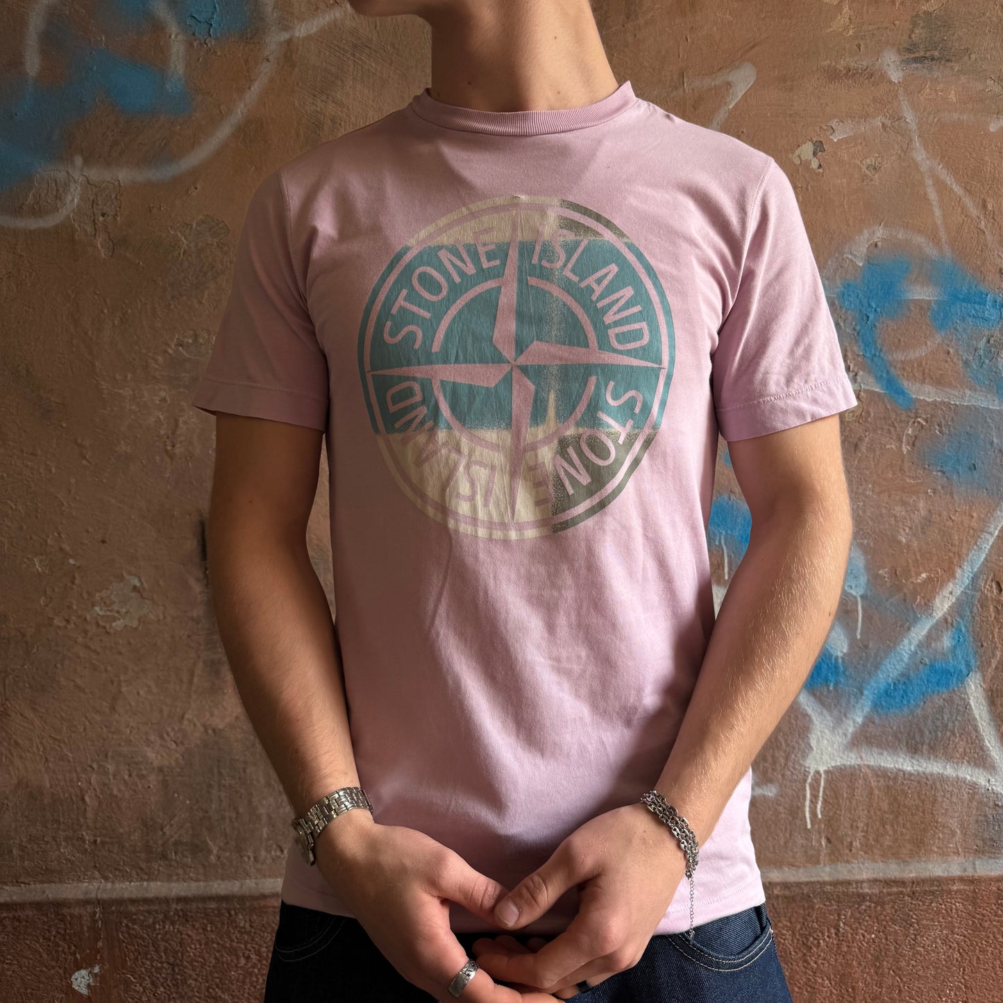 T-shirt Stone Island rose - S