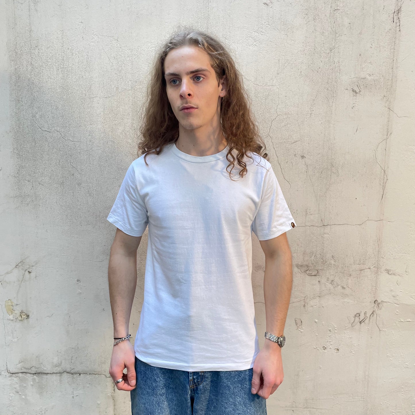 T-shirt Bape blanc World Gone Mad - S