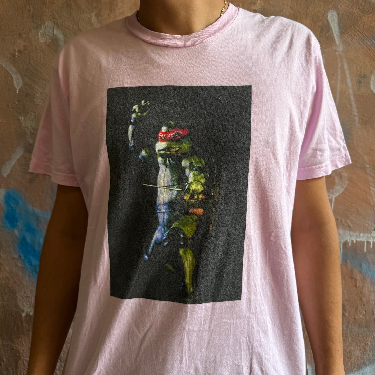 t-shirt supreme Tortue Ninja Rose - M