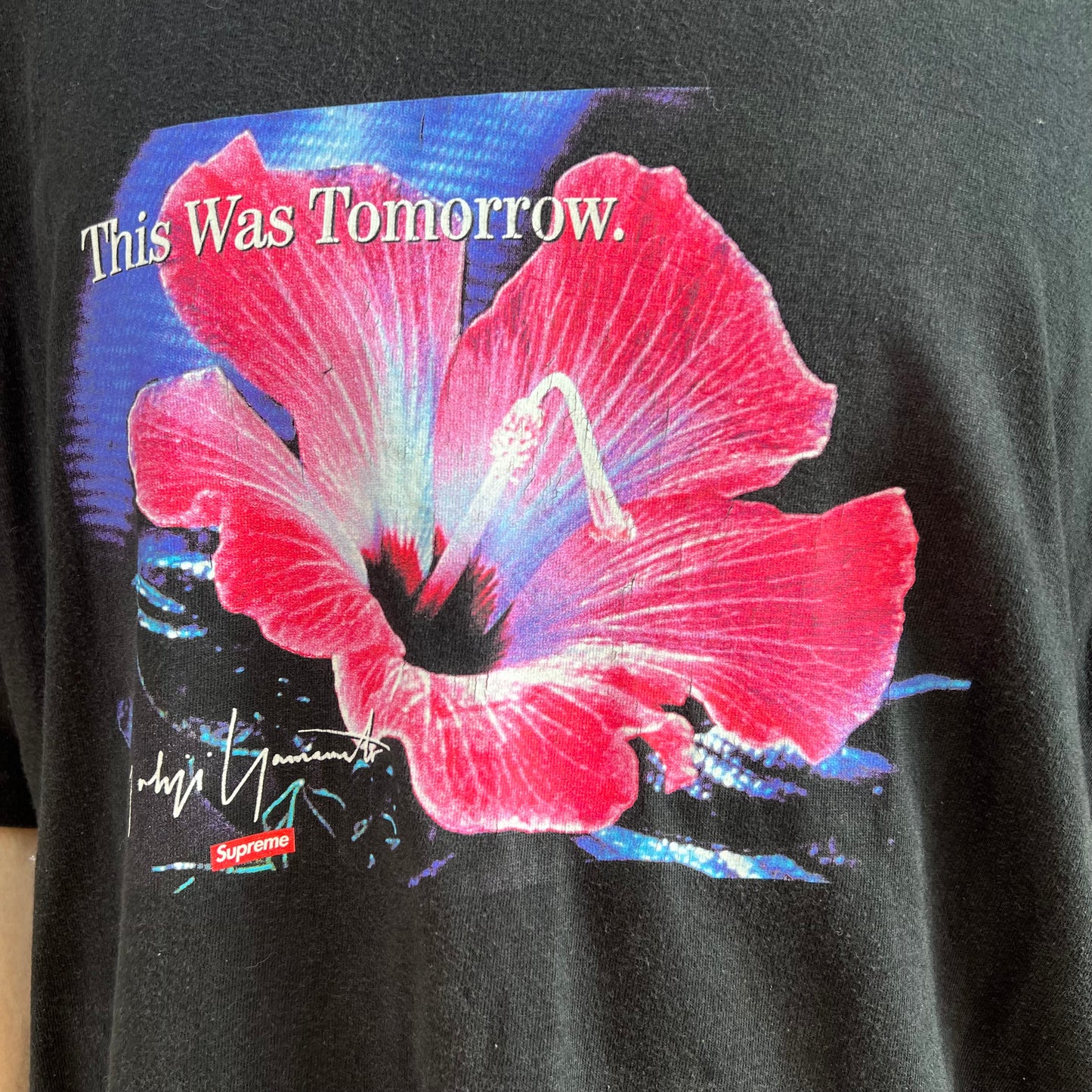T-shirt Supreme Yohji Yamamoto C'était demain tee noir - XL