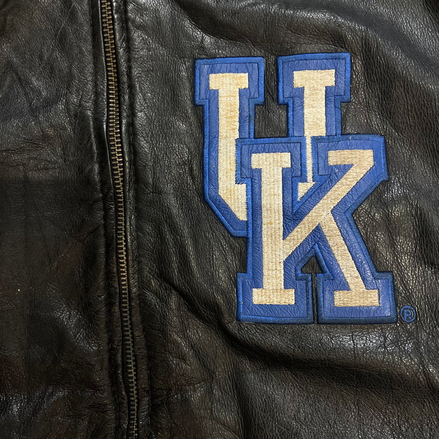 Veste Vintage Des Kentucky Wildcats En Cuir - XL