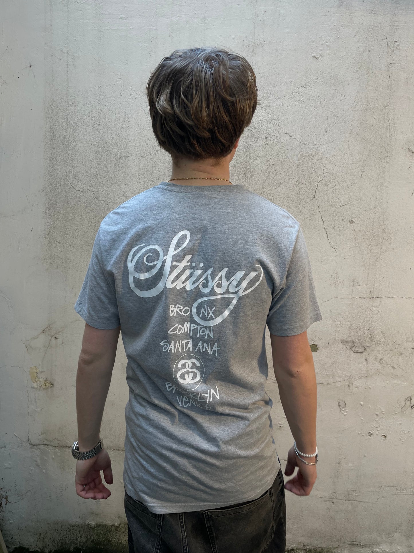 T-shirt Stussy Destination gris - M