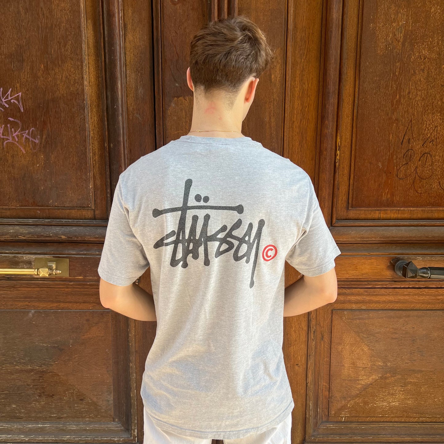 Basic tee Stussy gris - M