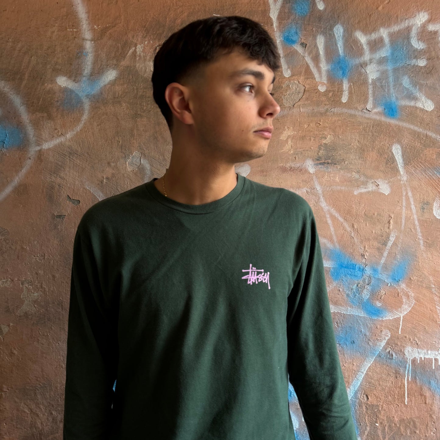 Longsleeve Basic Stussy vert - M