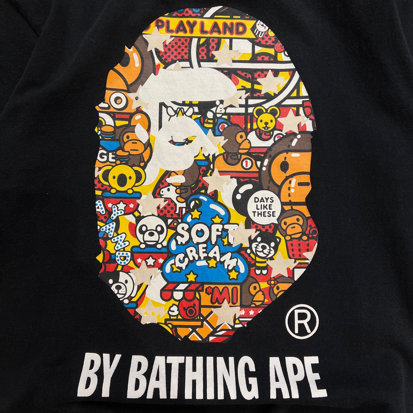 T-shirt Bape City Noir Play Land - S