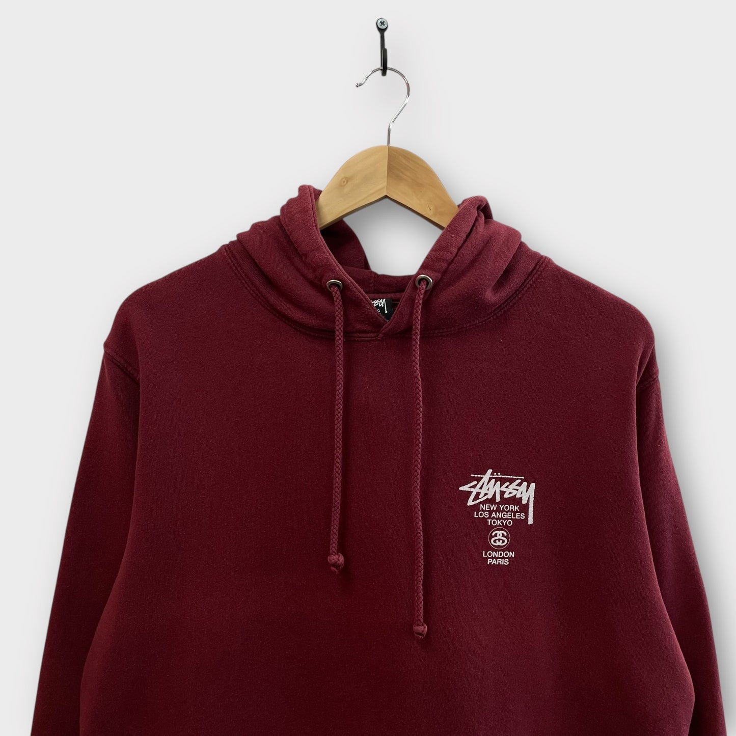 Hoodie Stussy Destination Bordeaux - L