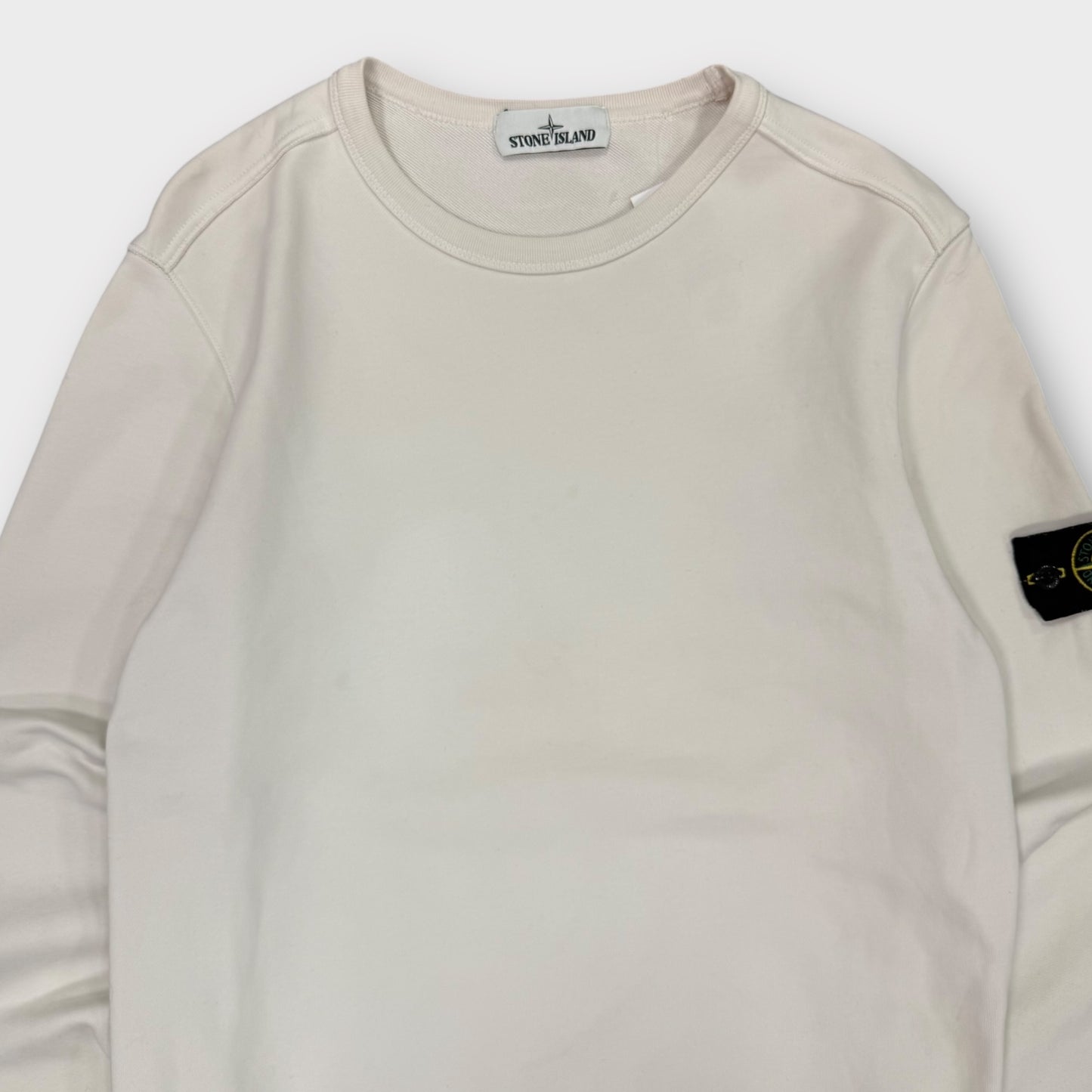 Sweat Stone Island blanc - M