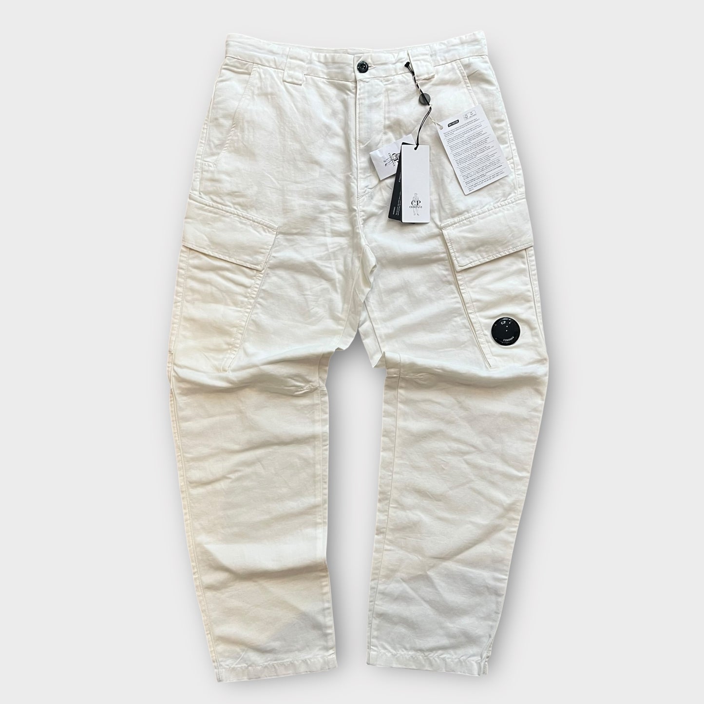 Pantalon En Lin CP Company Blanc (neuf) - FR44