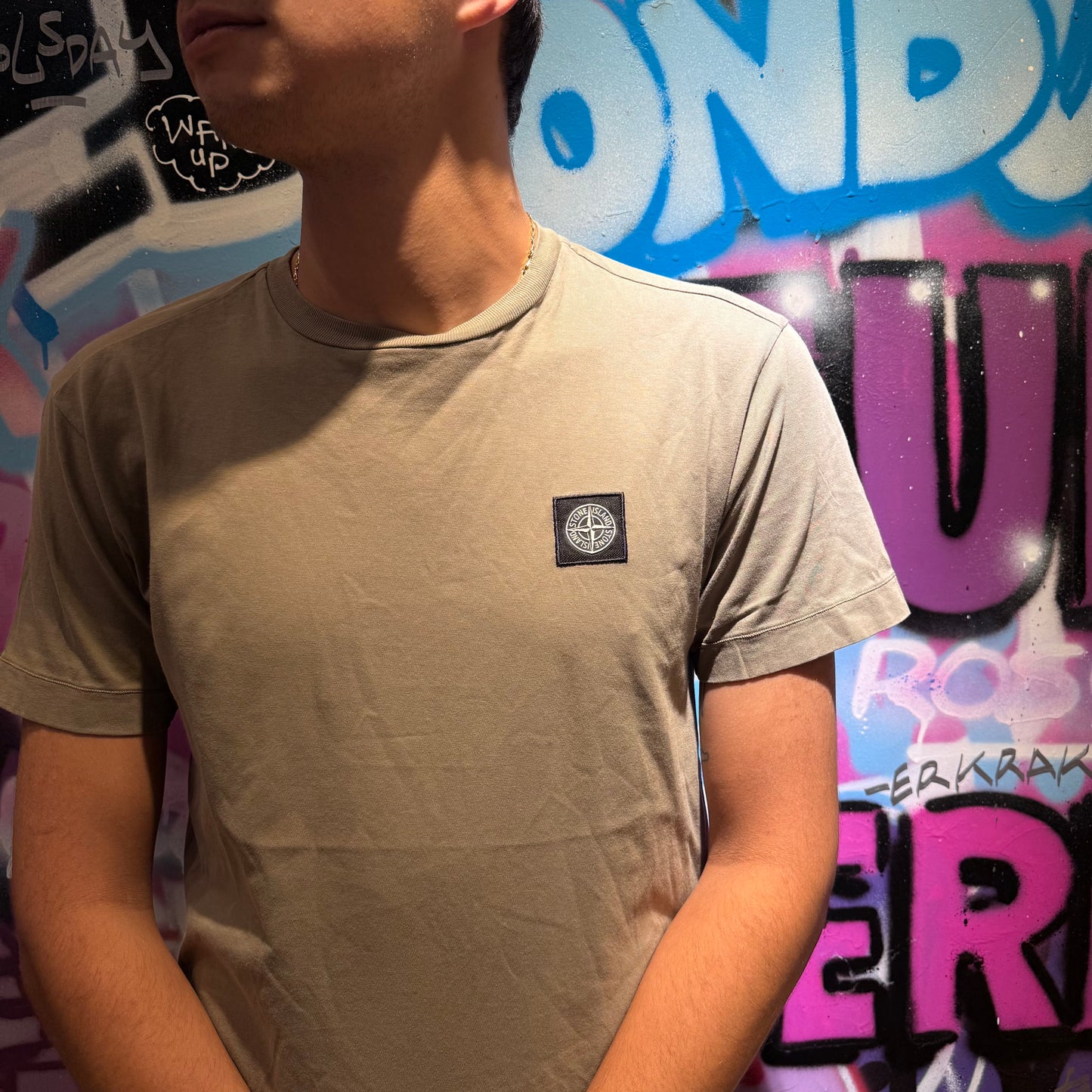 T-shirt Stone Island kaki - S