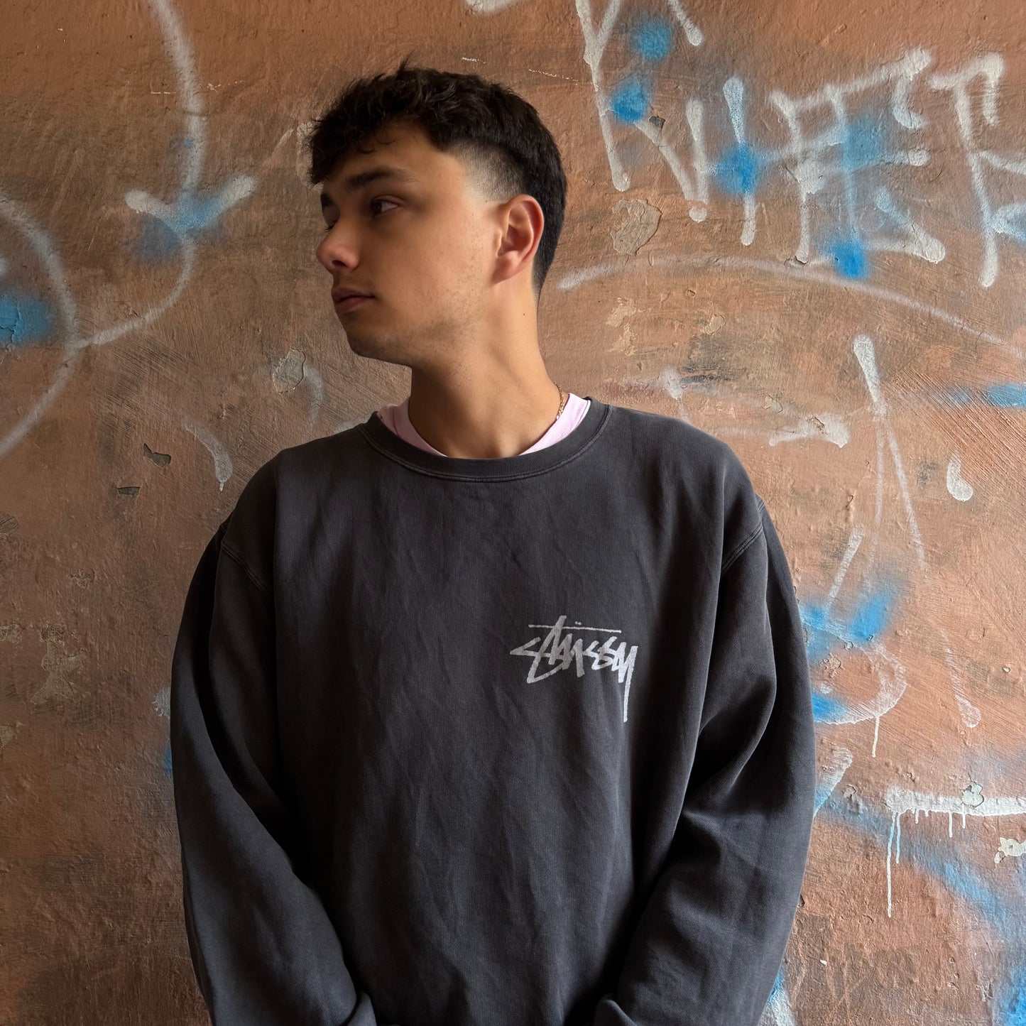 sweat stussy Gris - XXL