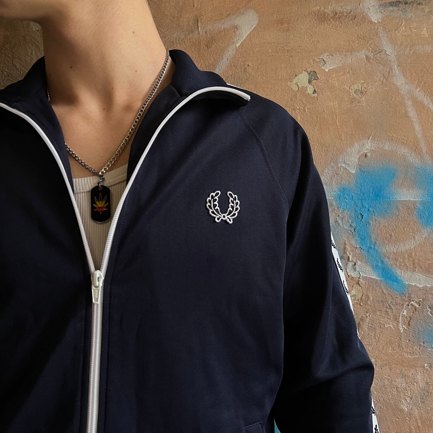 Veste Fred Perry bleu - M