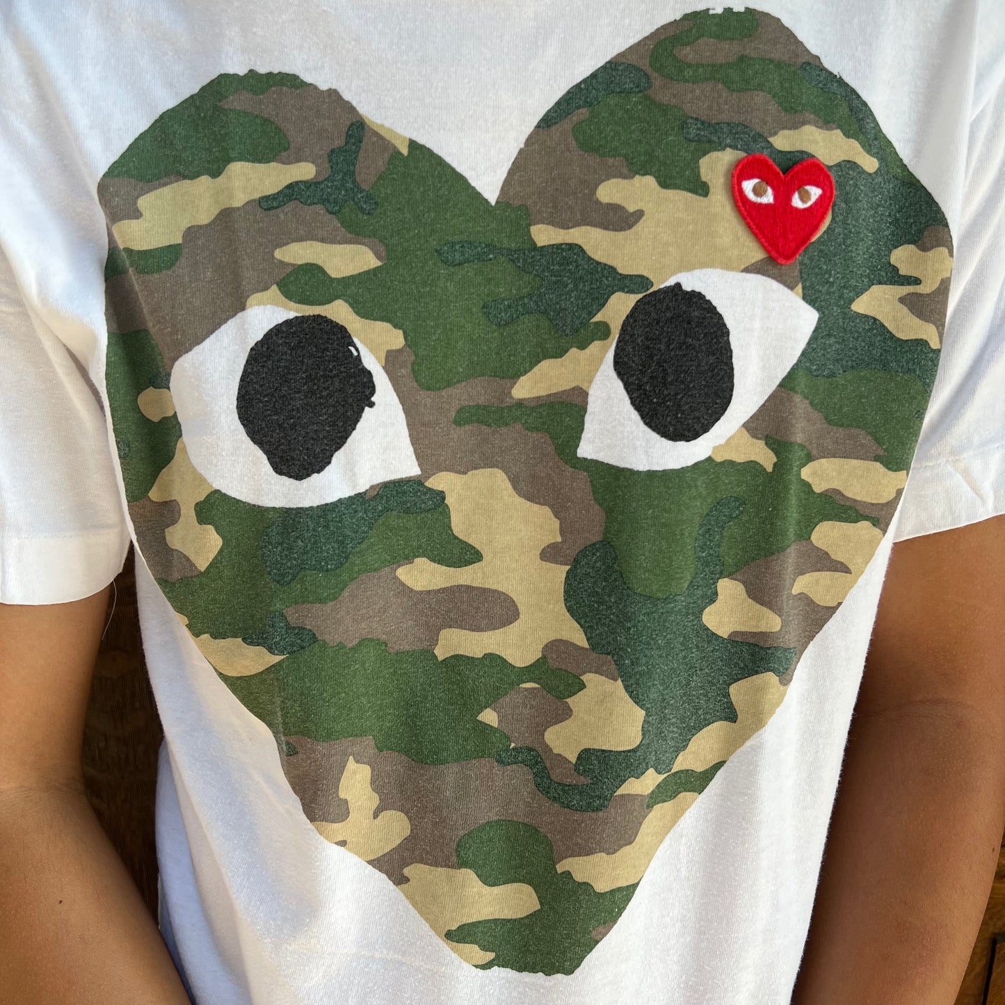 T-shirt Comme Des Garçons Blanc Camo - M