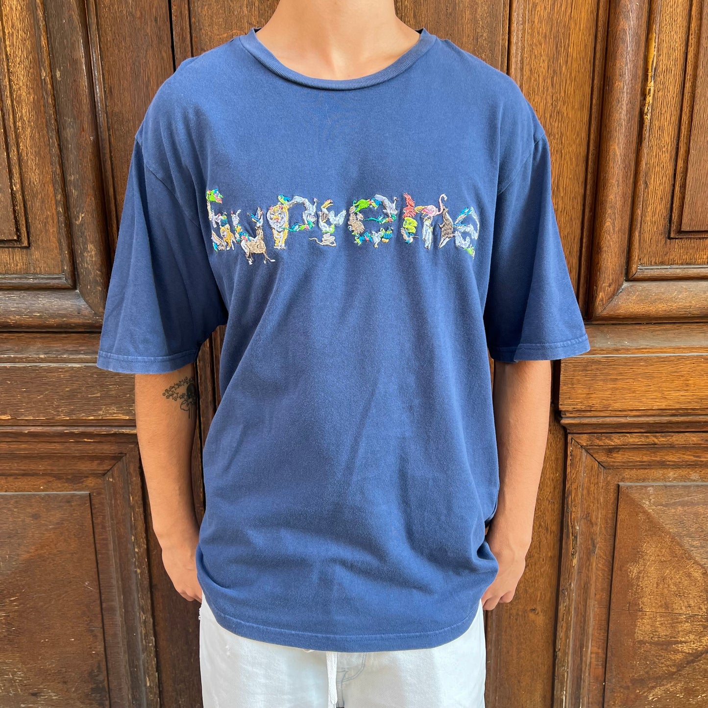 T-shirt Supreme Animal Kingdom navy - M
