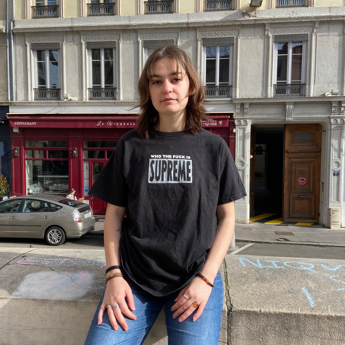 T-shirt Supreme "Who the fuck is" - M