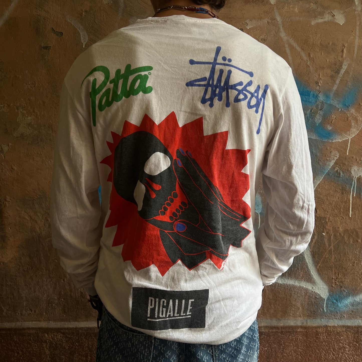 Longsleeve Stussy x Patta blanc - M