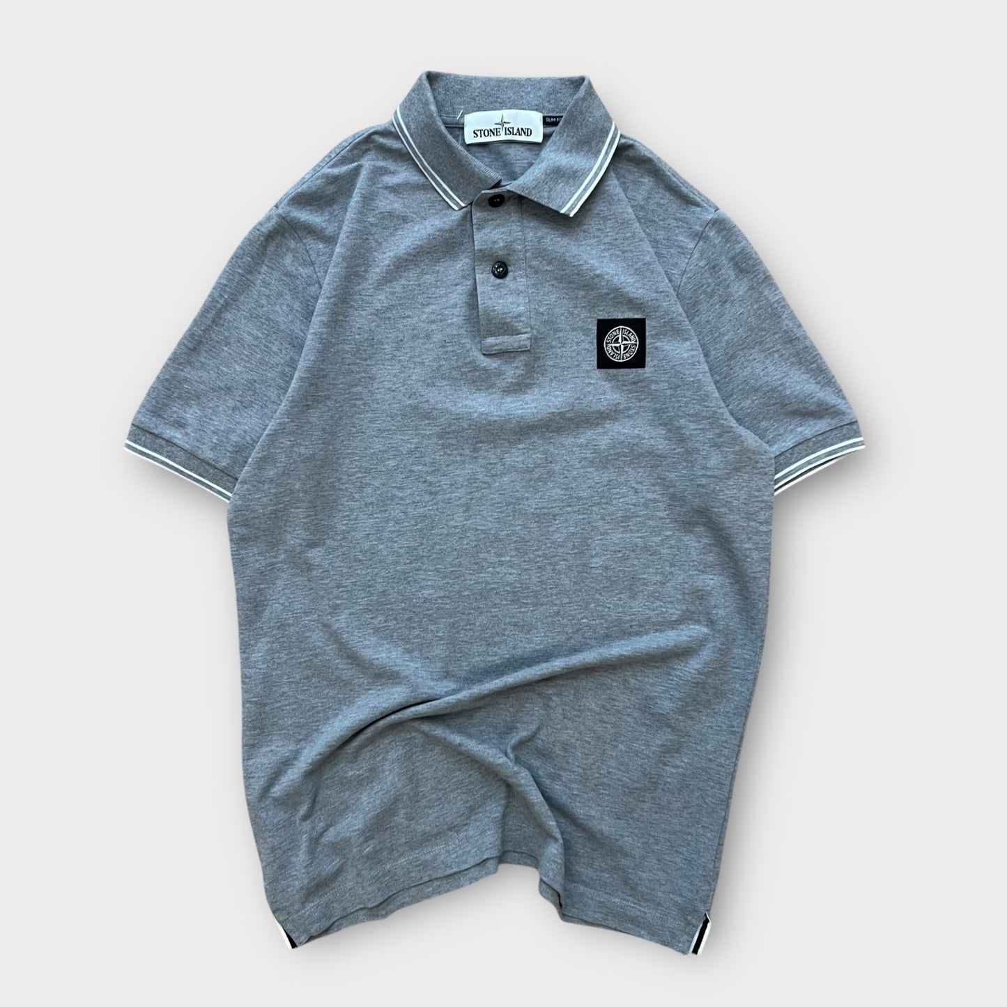 Polo Stone Island gris - s