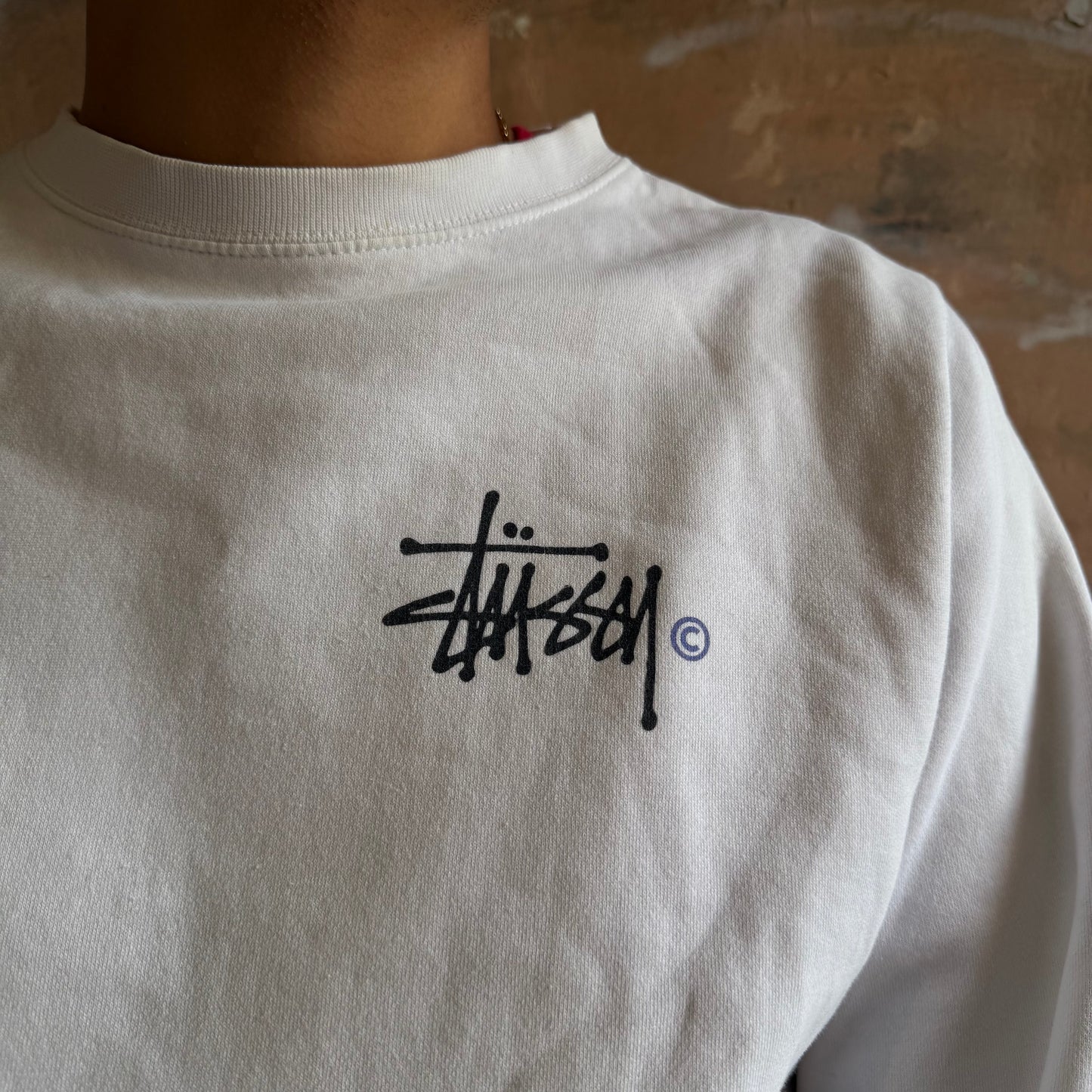 Basic sweat stussy blanc - M