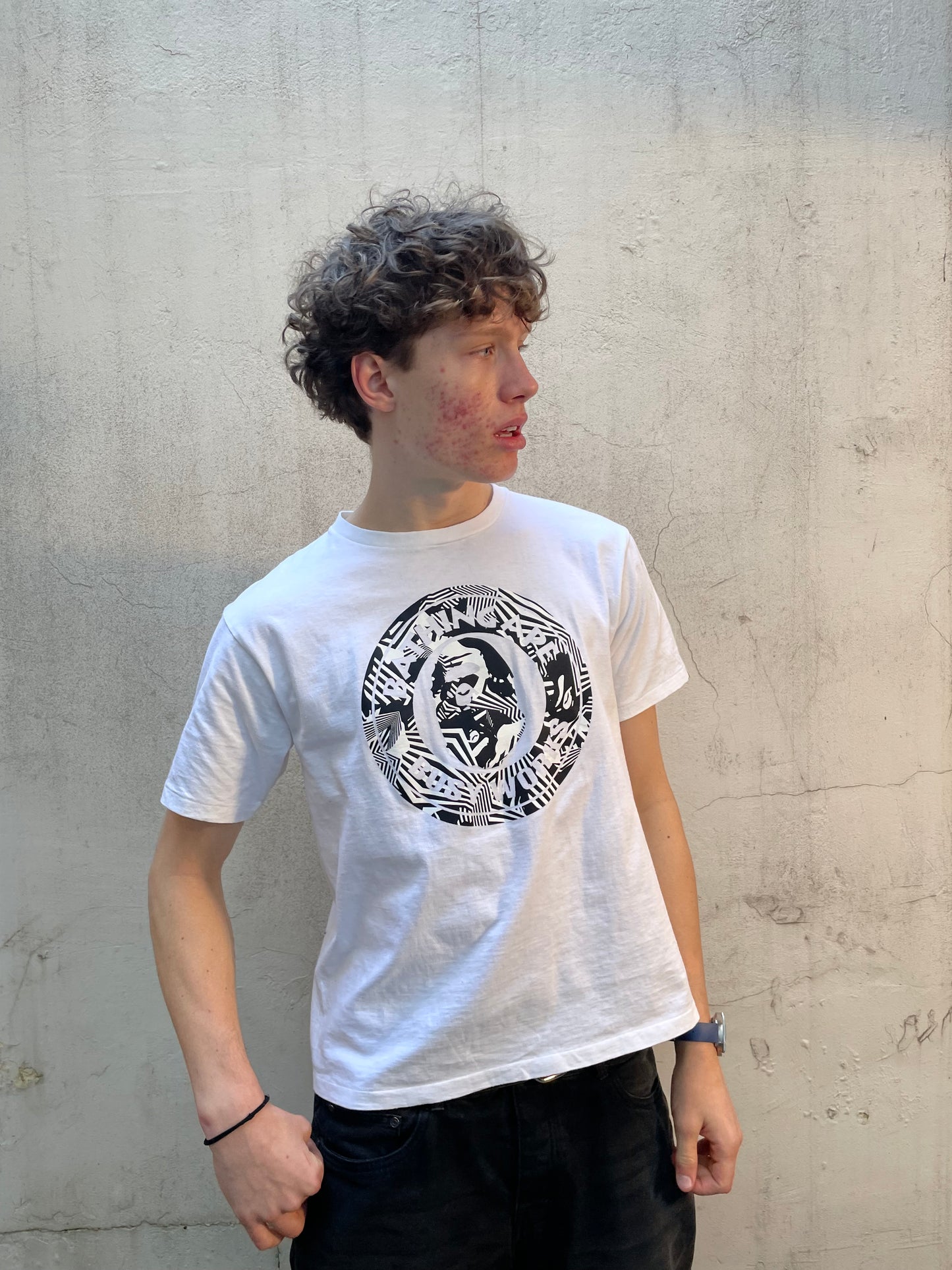 T-shirt Bape blanc Busy Works - L