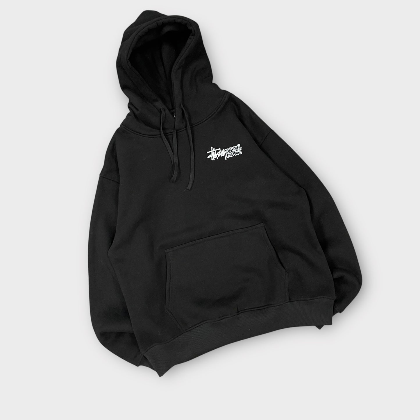 Hoodie Stussy noir Superior Quality - L