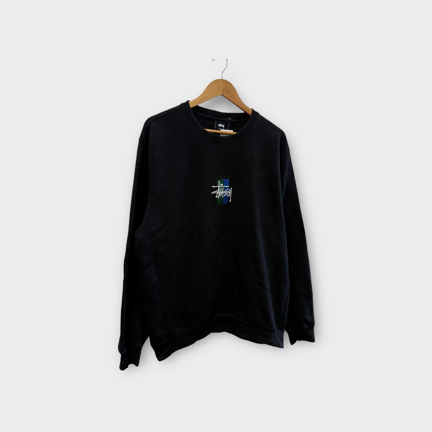 Sweat Stussy noir brodé - L