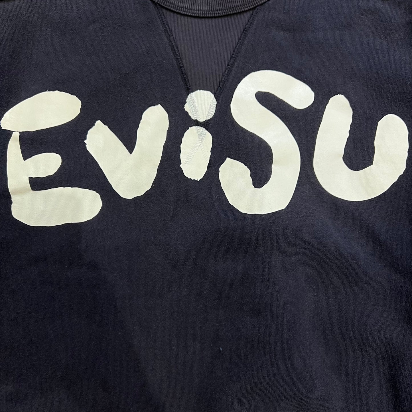 Sweat Evisu noir vintage - XL