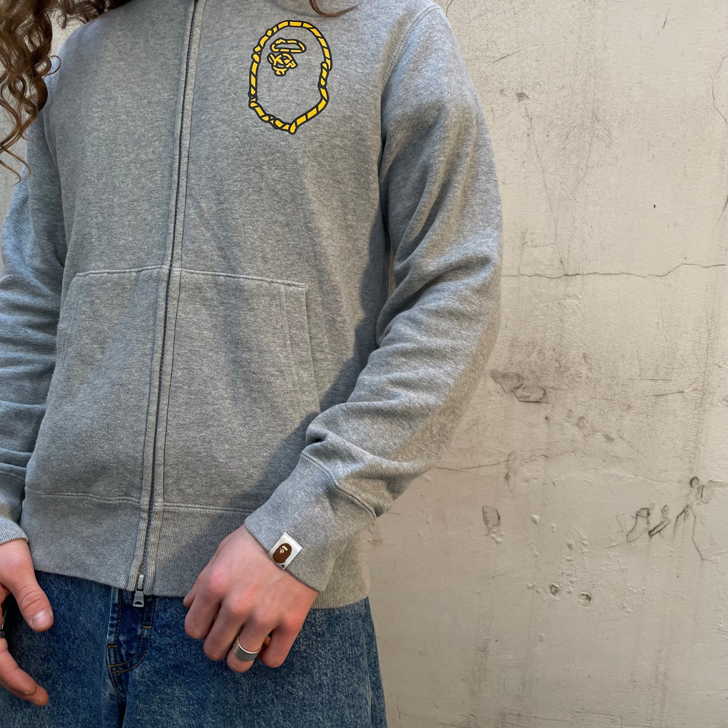 veste grise Bape - M