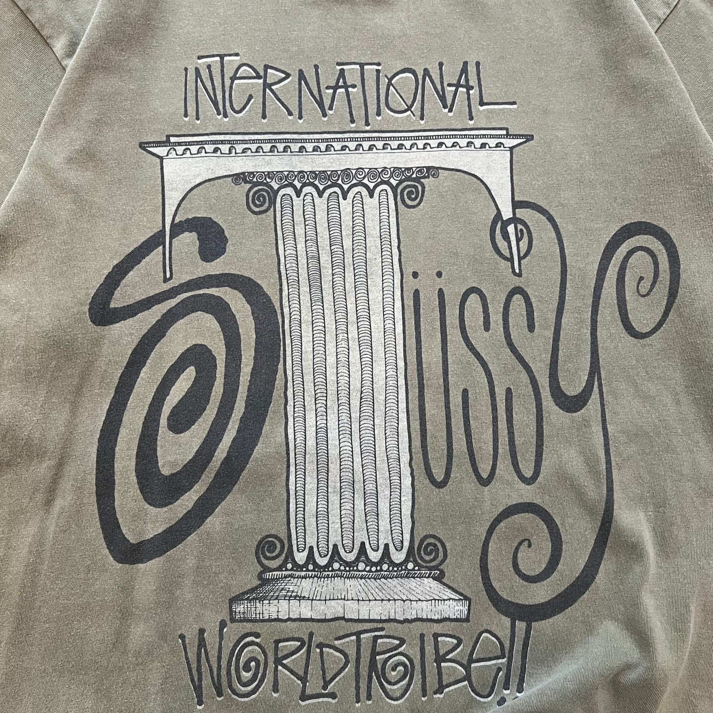 T-Shirt Stussy " International" Vert - M
