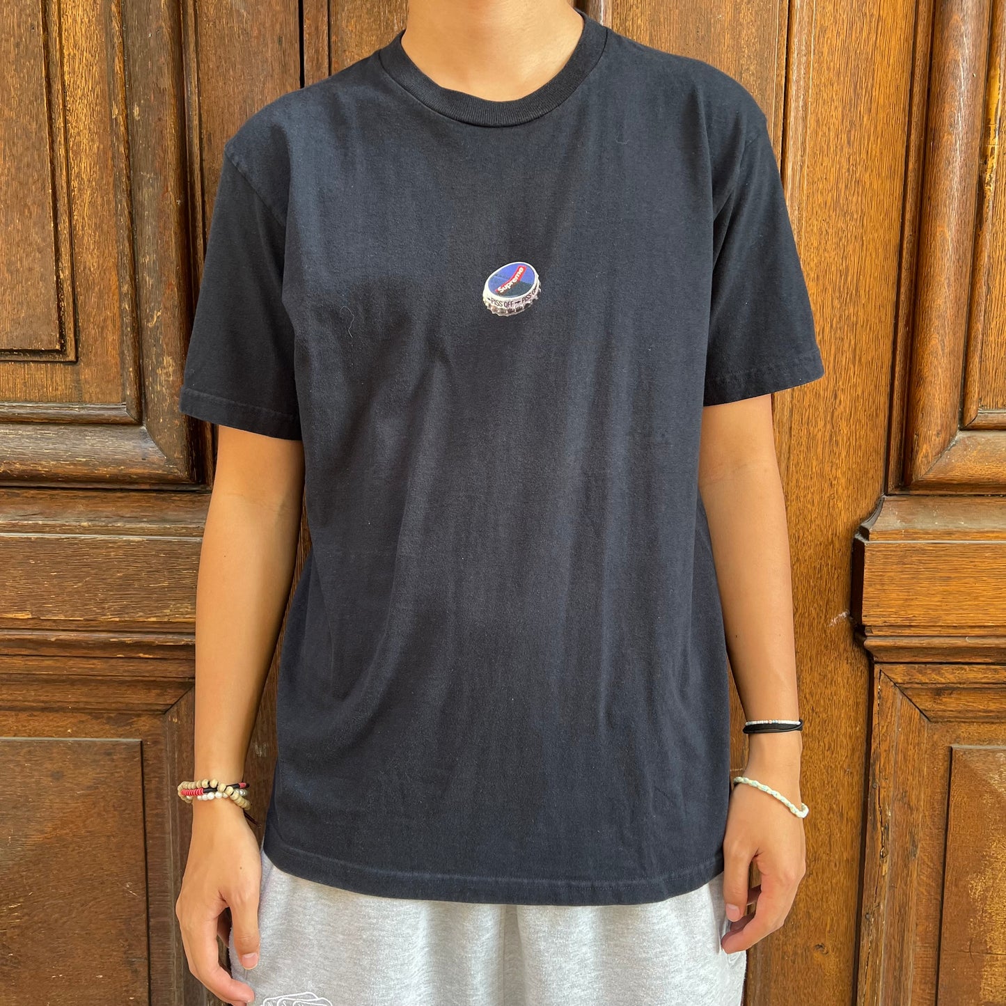 T-shirt Supreme Bottle Cap tee noir - M