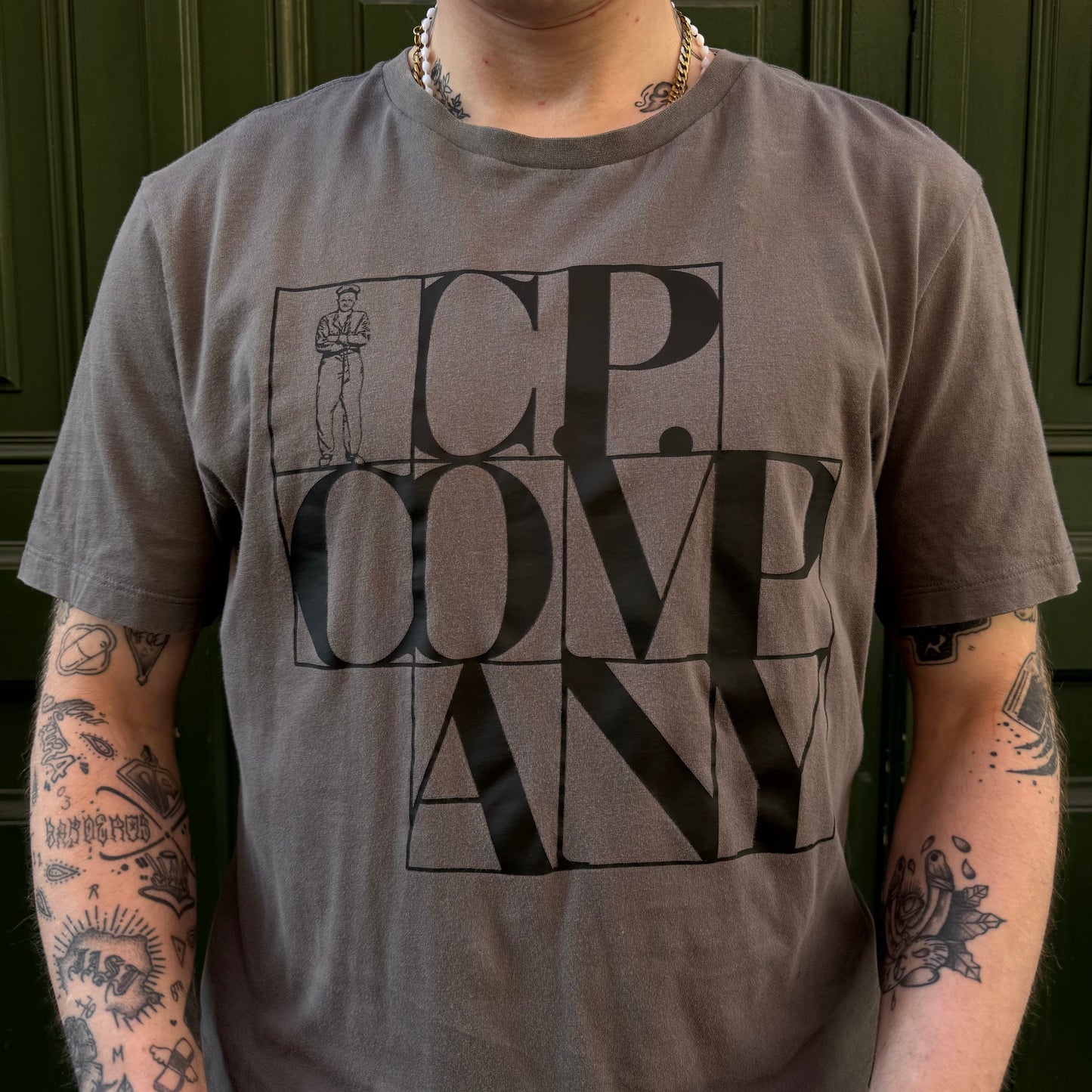 T-shirt CP COmpany gris - S
