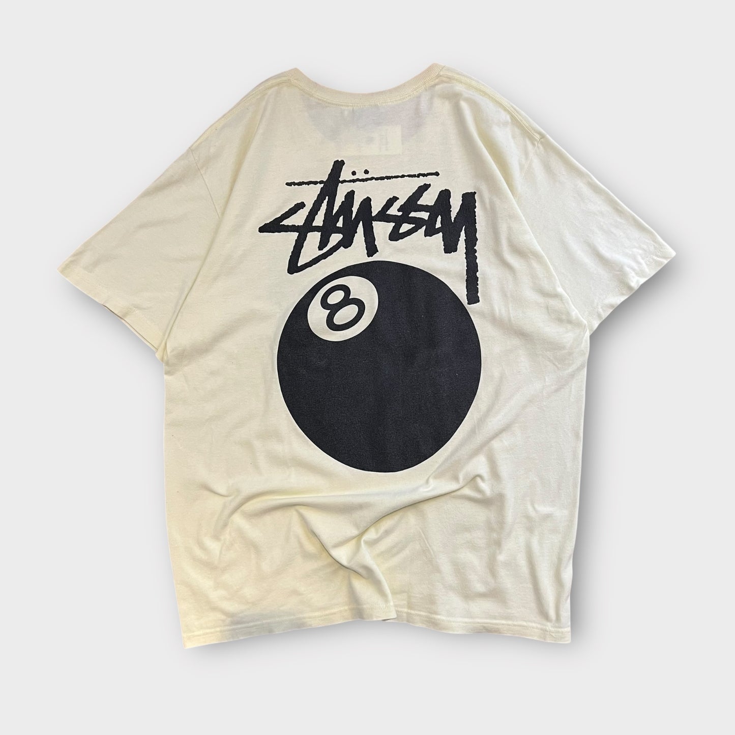 T-Shirt Stussy "8 Ball" Jaune - L