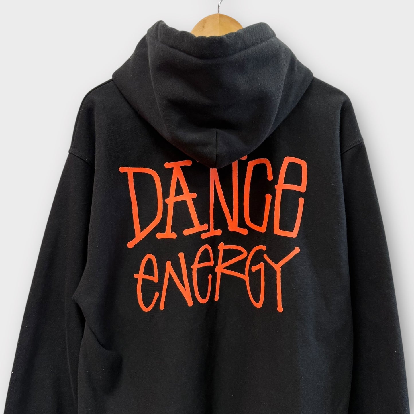Hoodie Stussy noir/orange - L