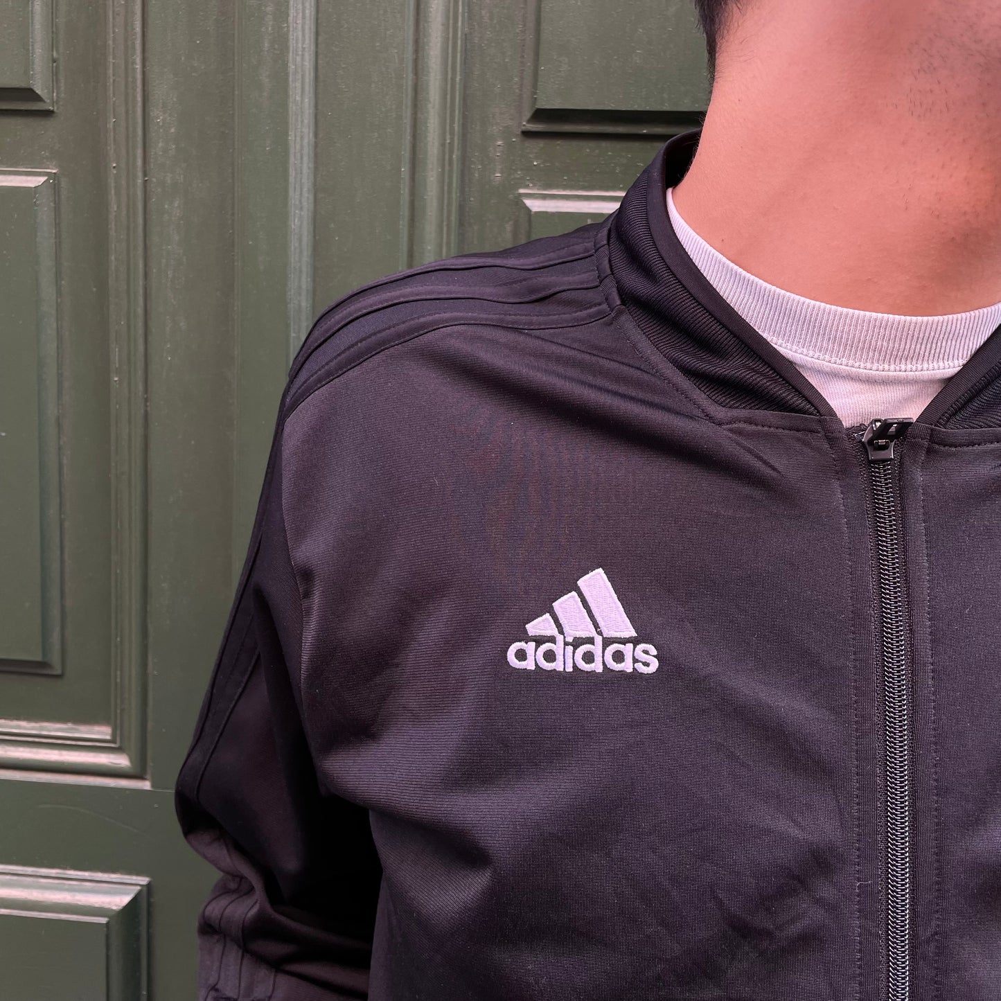 Veste Adidas vintage Noir Soccer Club - L