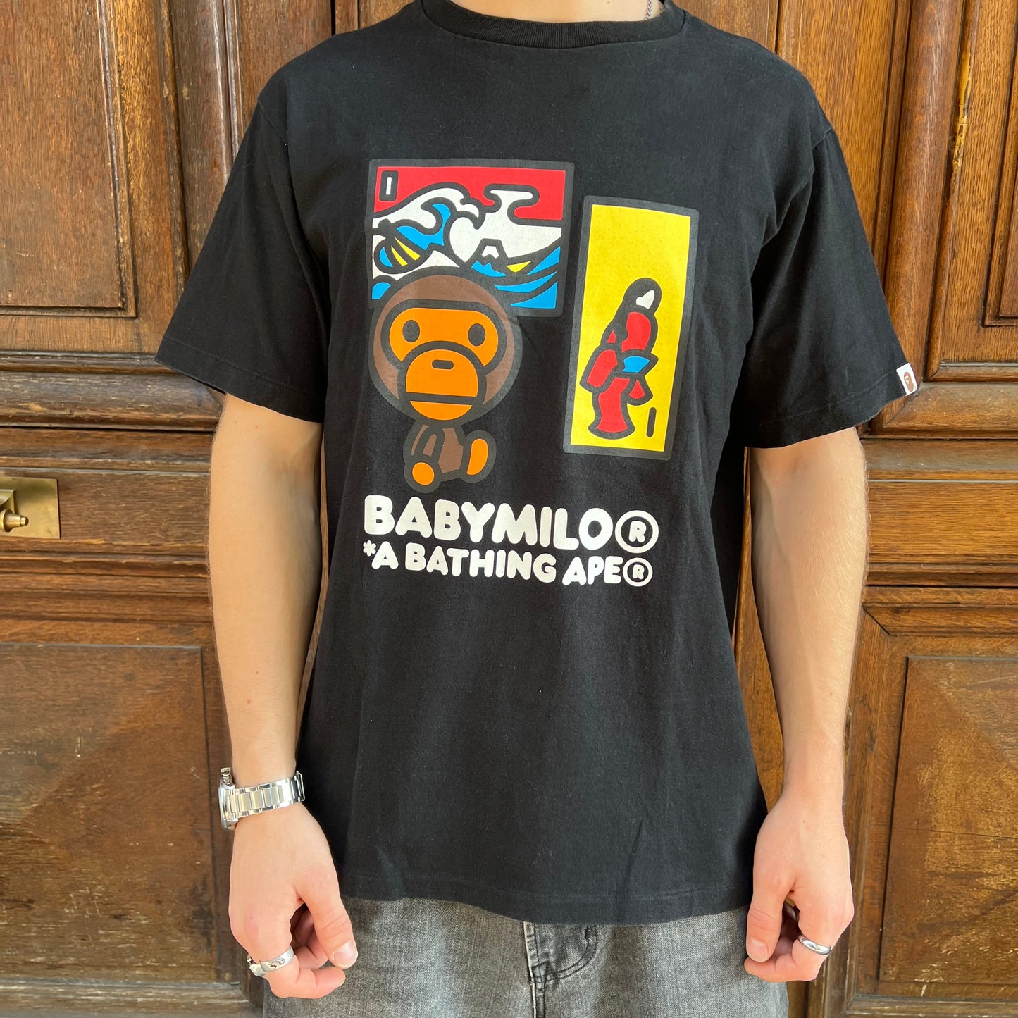 T-shirt Baby milo noir - L